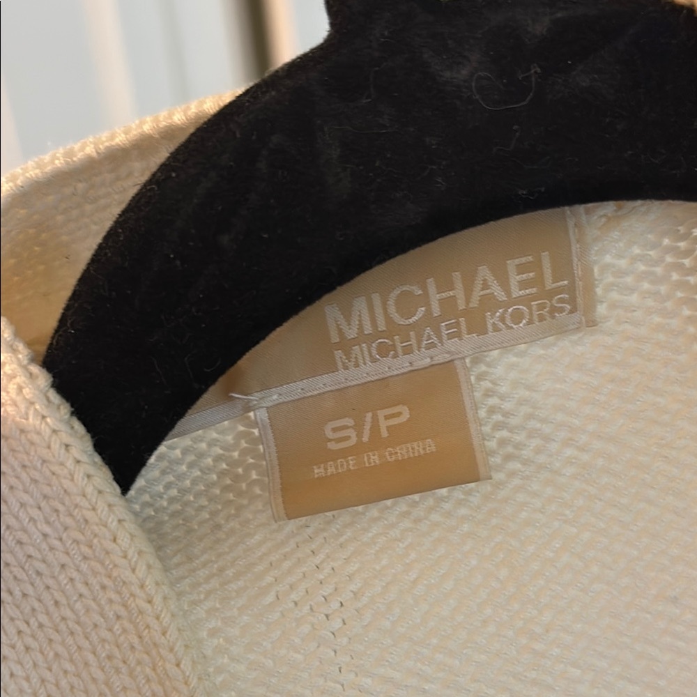 MICHAEL Michael Kors Cream Cardigan Sweater Long Knit - Picture 2 of 5